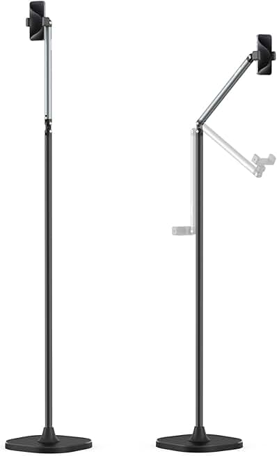 Adjustable Floor Stand for Phones, 57" Height
