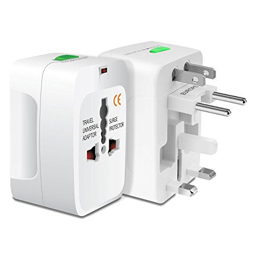 Portable universal power adapter converter for international travel