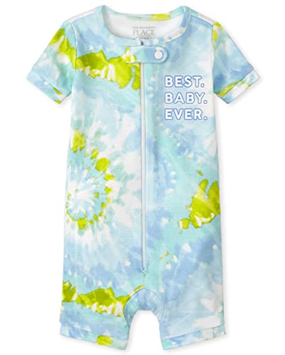 The Children s  Baby   Toddler-Zip Sleeper 2 PC Family Matching Pajamas Sets, Snug Fit 100  Cotton, Big Kid, Toddler, Best Baby Ever-Blue, 3-6 Months