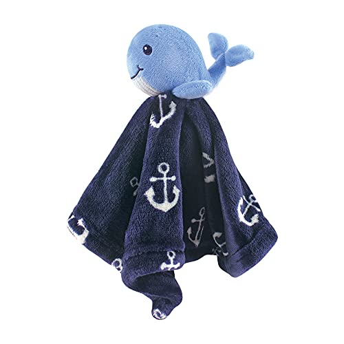 Flannel Plush Sleep and Play and Security Toy, Whale Anchor, 0-3 Months