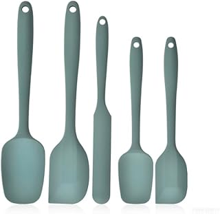 5-Piece Silicone Spatula Set for Cooking and Baking