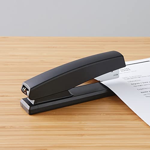Black stapler with 1000 staples, 25-sheet capacity