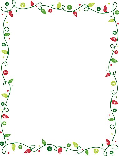 String of Lights Foil Letterhead, 40 sheets