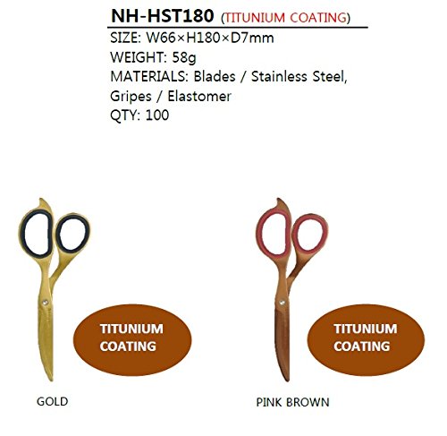 Slim scissors for delicate cutting in champagne gold