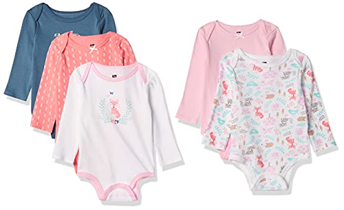 Uni   Cotton Long-Sleeve Bodysuits Woodland Fox, 3-6 Months