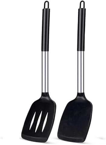 2-Piece Heat-Resistant Silicone Spatula Set