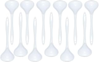 12-Piece White Melamine Cooking Ladle Set