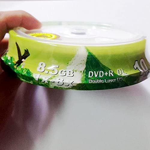 10 Pieces A+ Quality Banana Blank Printable DVD+R DL 8X Dual Layer 8.5GB D9 DVD dl Original Cake Box (Cable Length: 8.5GB)