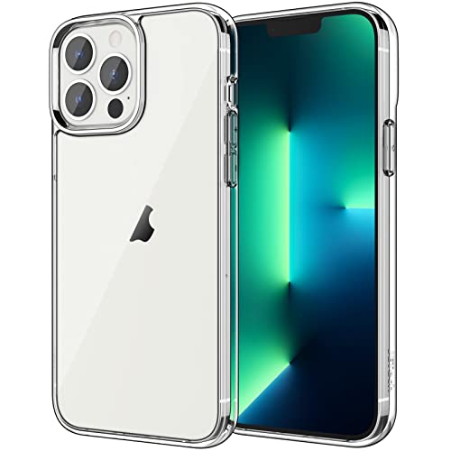 Case for iPhone 13 Pro Max 6.7-Inch, Non-Yellowing Shockproof Phone Bumper Cover, Anti-Scratch Clear Back (Clear)