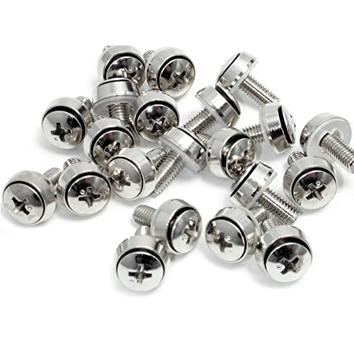 .com M6 x 12mm - Screws - 100 Pack - M6 Mounting Screws for Server Rack & Cabinet (CABSCREWSM62)