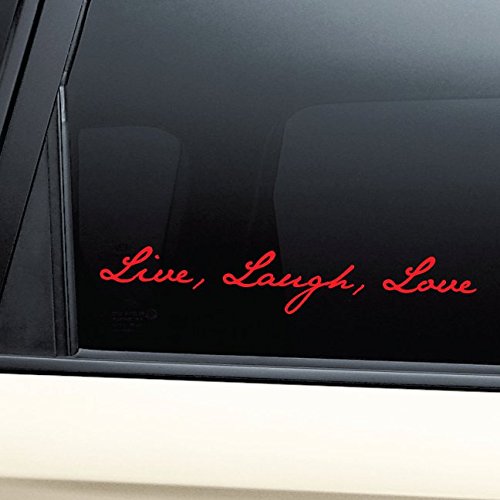 Red vinyl decal for laptop, car, truck, bumper, window
