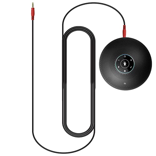 Bluetooth Speakerphone - M2 Max with Daisy Chain Professional Conference Speaker and 4 Directional Mics for up to 15 People Business Conference Calls High Volume Noise Reduction Dongle