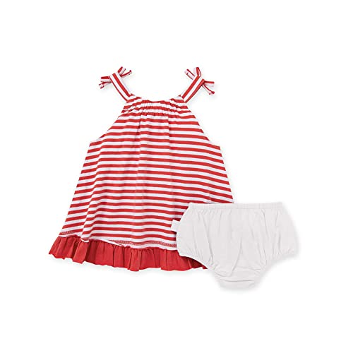 Girls, Infant & Toddler, Short & Long-Sleeve, 100%  Cotton, Lobster Stripe Dress, 3 Months