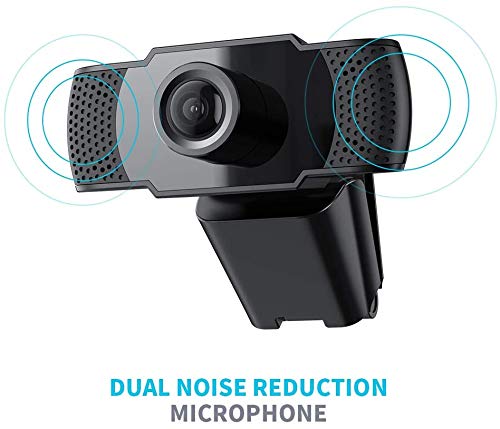 Webcam with Microphone 1080P HD USB 2.0 Web Cam for Computer Streaming Gaming Video Conference Lecture FaceTime