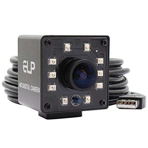 Camera USB 1080P Wide Anagle Fisheye 170degree IR LED Infrared Webcam Camera with Mini Housing USB Camera for Linux Windows Android Mac Os