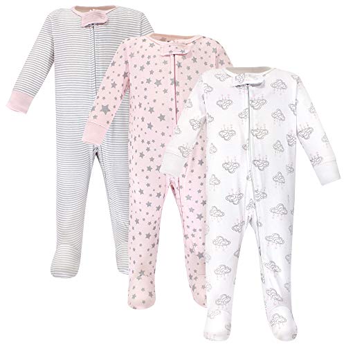 Unisex  Cotton Sleep and Play Cloud Mobile Pink, 0-3 Months