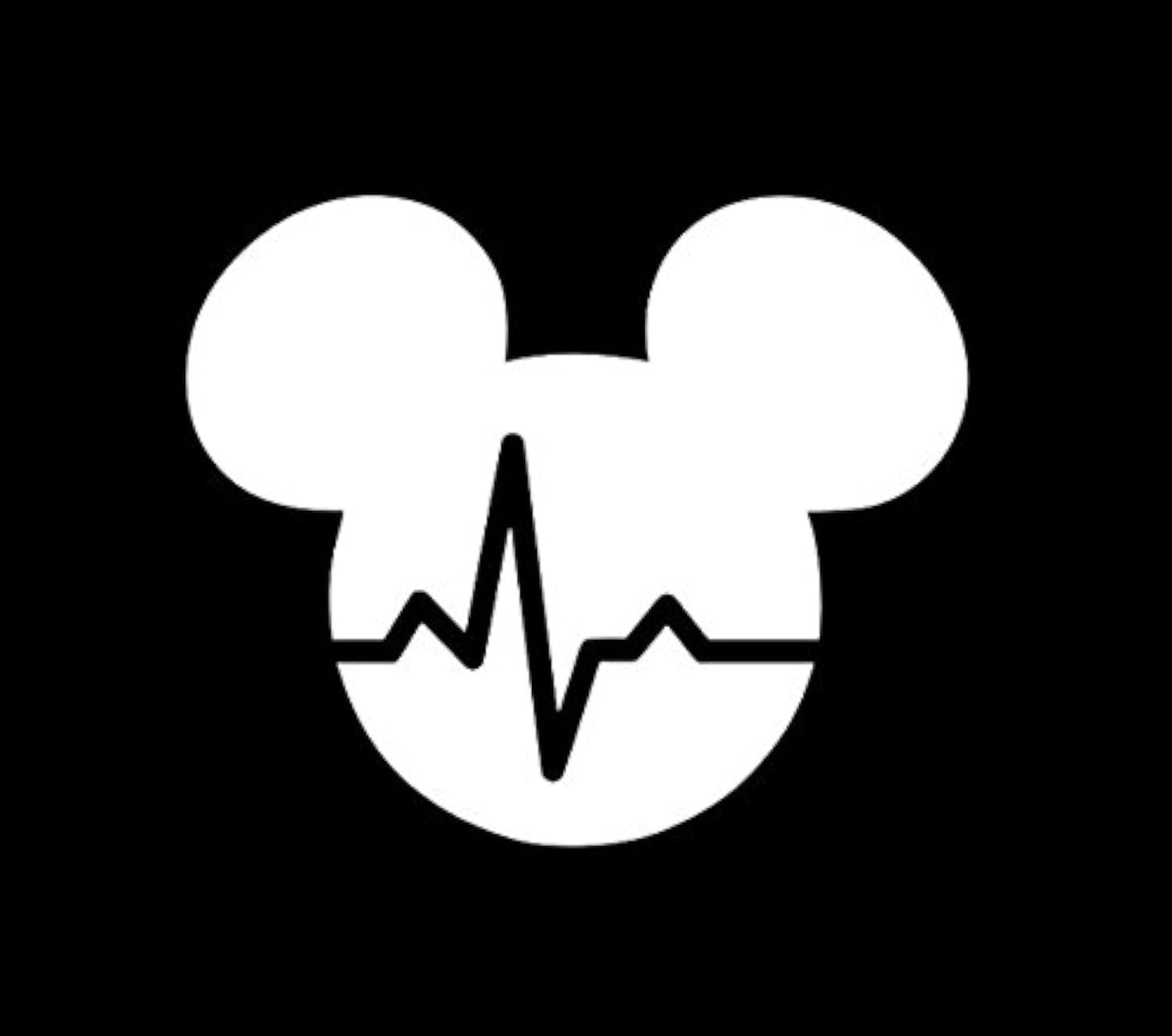 Heartbeat Mickey Mouse decal for walls and laptops