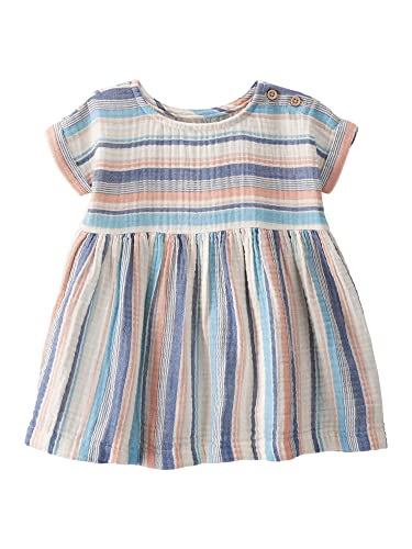 Baby Girls'  Cotton Dress, Multi-Stripe, 3 Months