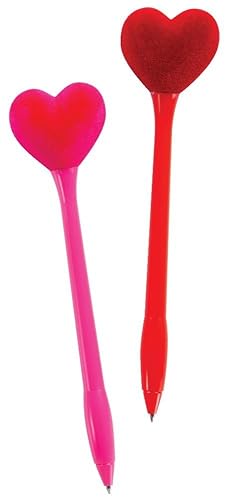 Pack of 24 Puffy Velvet Heart Pens