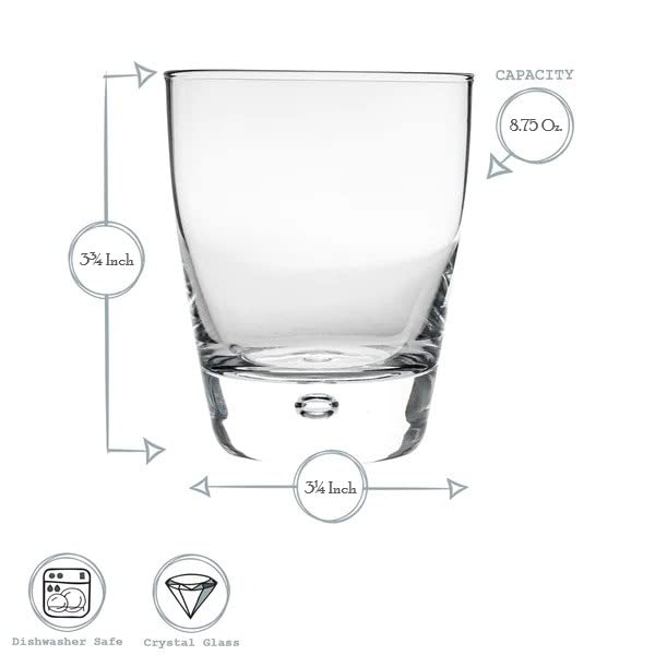 Luna Rocks Gl Set of 12), 12 Count Pack of 1), Clear