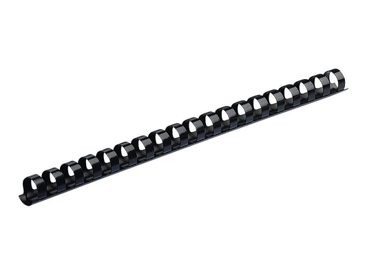 Plastic combs, round back, 100 pack, black, 5/8 inch