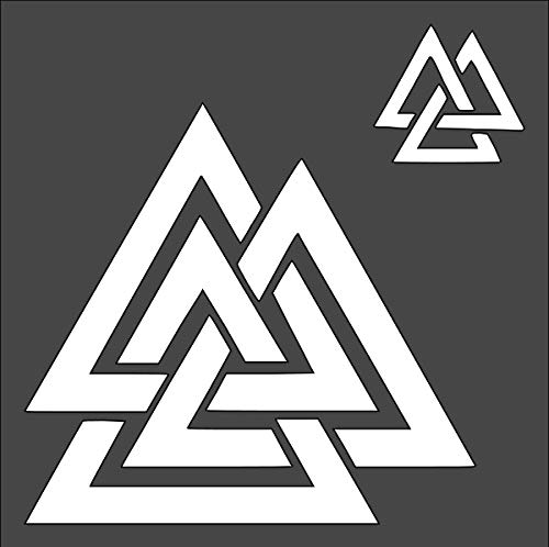 Viking Valknut Clear Plastic Stencils - Reusable