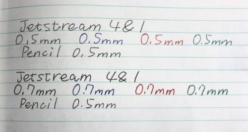 Multi-color ballpoint and pencil pen set with refills