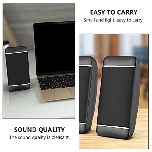 1 Pair USB Loudspeaker Practical Desktop Computer Speakers for Home Use