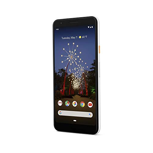 '- Pixel 3a with 64GB Memory Cell Phone (Unlocked) - Clearly White