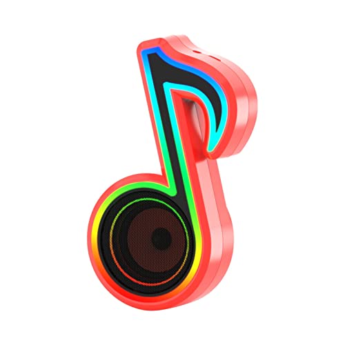 Bluetooth Speaker Mini Portable Music Note Shape Speaker for Creatives Gift Computer Speaker Phone Sound Equipment for Home,P