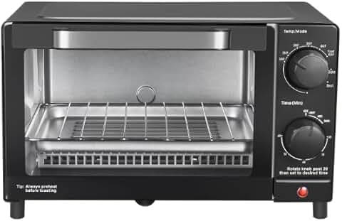 Toaster oven with 4 slices and pizza fit