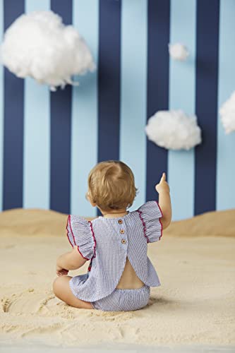 Girls Pinafore Set, Sailboat, 3-6 Months
