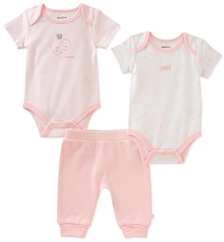 Baby Girls Creeper Pant Set, Pink, 3-6 Months