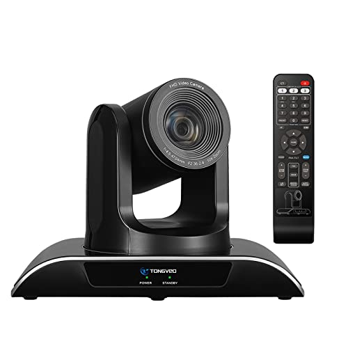 Conference Room Camera with 10X Optical Zoom, Video Conference System USB 1080P PTZ Camera for Meeting Live Streaming Church Services Education Worship, Easy to Use