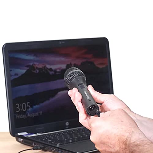 AT2005USB Cardioid Dynamic USB/XLR Microphone for PA Systems, Windows and Mac Bundle with Blucoil 1080p USB Webcam, Boom Arm Plus Pop Filter, USB-A Mini Hub, and 3' USB Extension Cable