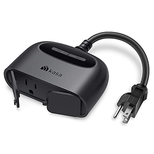 Outdoor Plug, Home Wi-Fi Outlet with 2 Sockets, IP64 Weather Resistance, Compatible with , Google Home & IFTTT, No Hub Required, ETL (EP40)