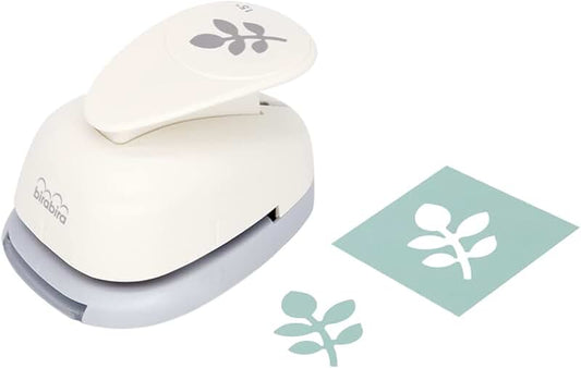 1.5 Inch Leaf Lever Action Craft Punch for Paper and Scrapbooking