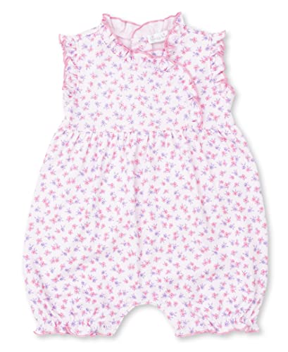 Baby-Girls Infant Ditsy Blooms Pink Print Short Playsuit-Pink-0-3 Months