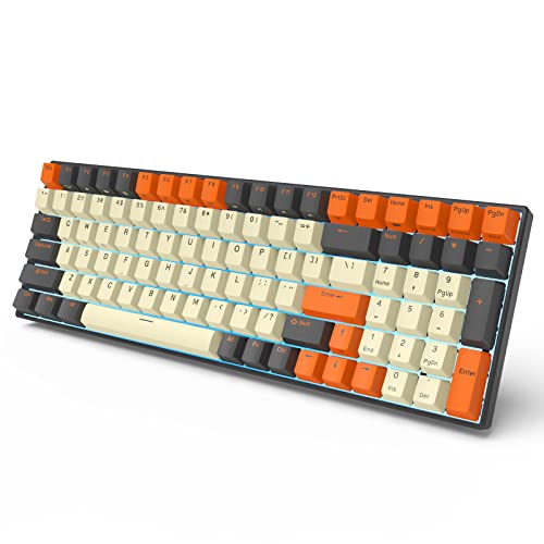 RK100 Wireless Mechanical Keyboard with Bluetooth and USB Ports