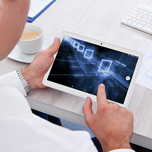 10 inch Tablet Android 9.0 Pie, Quad-Core, Android Tablets with Sim Card Slot/Micro SD Slot, Dual Cameras & Speakers, 2GB RAM, 32GB Storage, IPS Full Display, 3G/WiFi, Bluetooth, GPS, FM