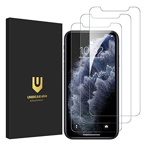 3-Pack Screen Protector for iPhone 11 Pro/iPhone XS/iPhone X, Double Shatterproof Tempered Glass [Easy Installation Frame] [9H Hardness] [HD Clear] [Case Friendly] for iPhone 5.8 inch