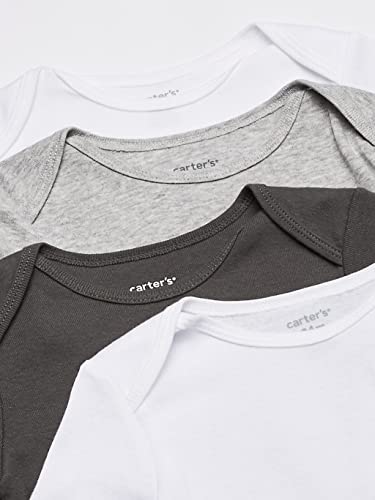 uni  baby 7-pack Long Sleeve Bodysuits Shirt, White/Grey, 3 Months US