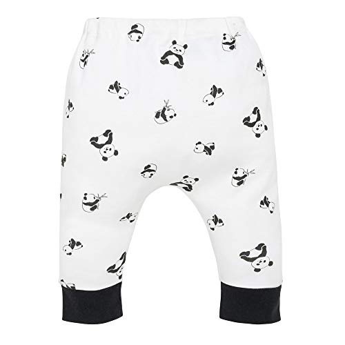 Cotton Uni  Baby Harem Pant, Panda Print (0-3m)