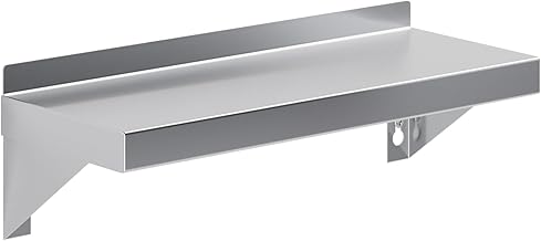 Heavy Duty Stainless Steel Wall Shelf for Kitchen and Utility Rooms