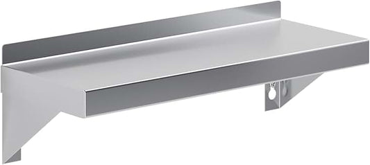 Heavy Duty Stainless Steel Wall Shelf for Kitchen and Utility Rooms
