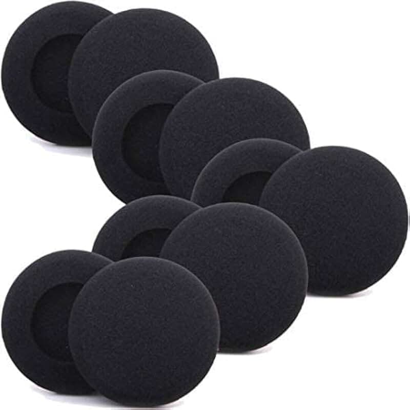 Foam Ear Cushions for Office Telephone Headsets, 5 Pairs
