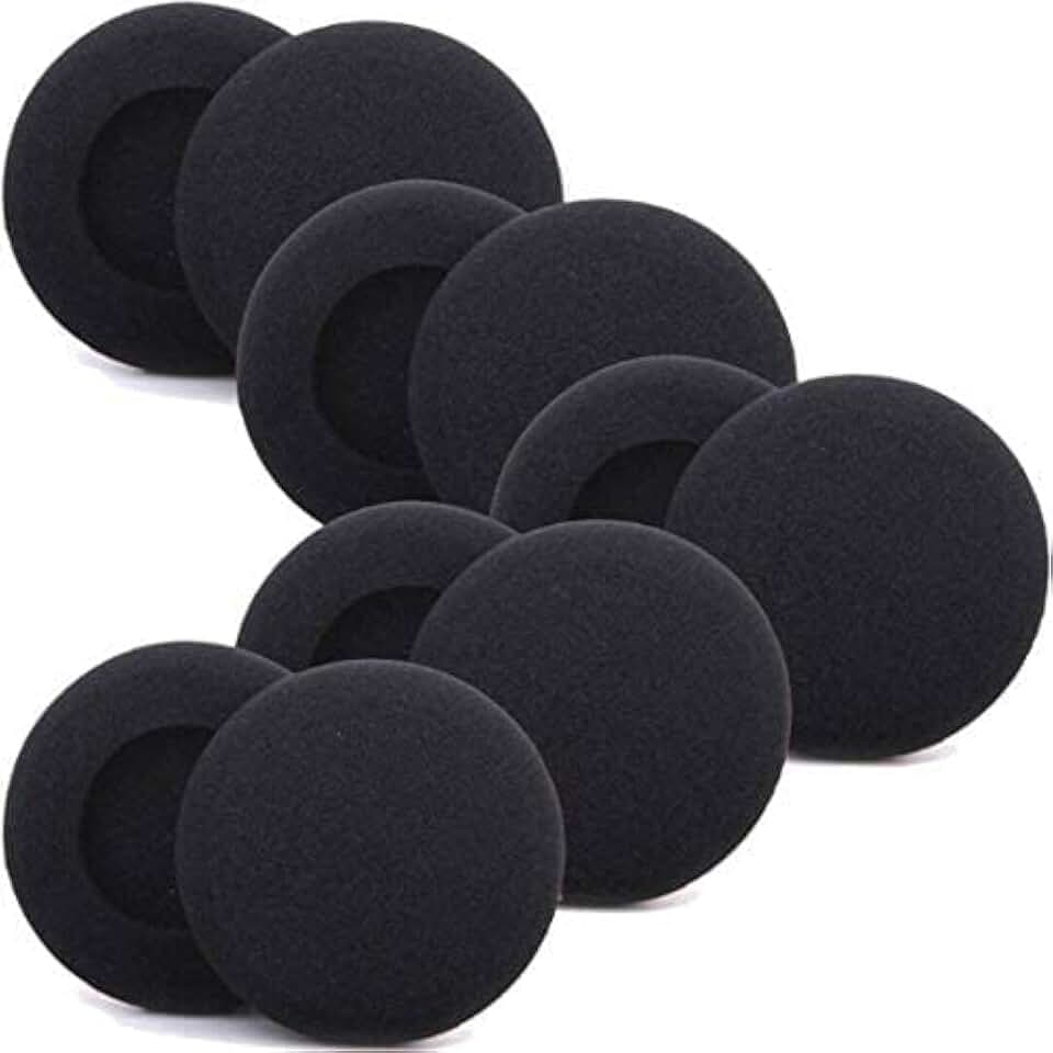 Foam Ear Cushions for Office Telephone Headsets, 5 Pairs