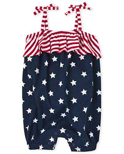 Baby Girls Sleeveless Romper,   Stars, 12-18 Months