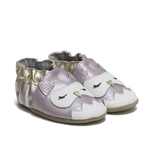 Baby Girls Soft Soles, Olivia Lavender Leather, 12-18 Months