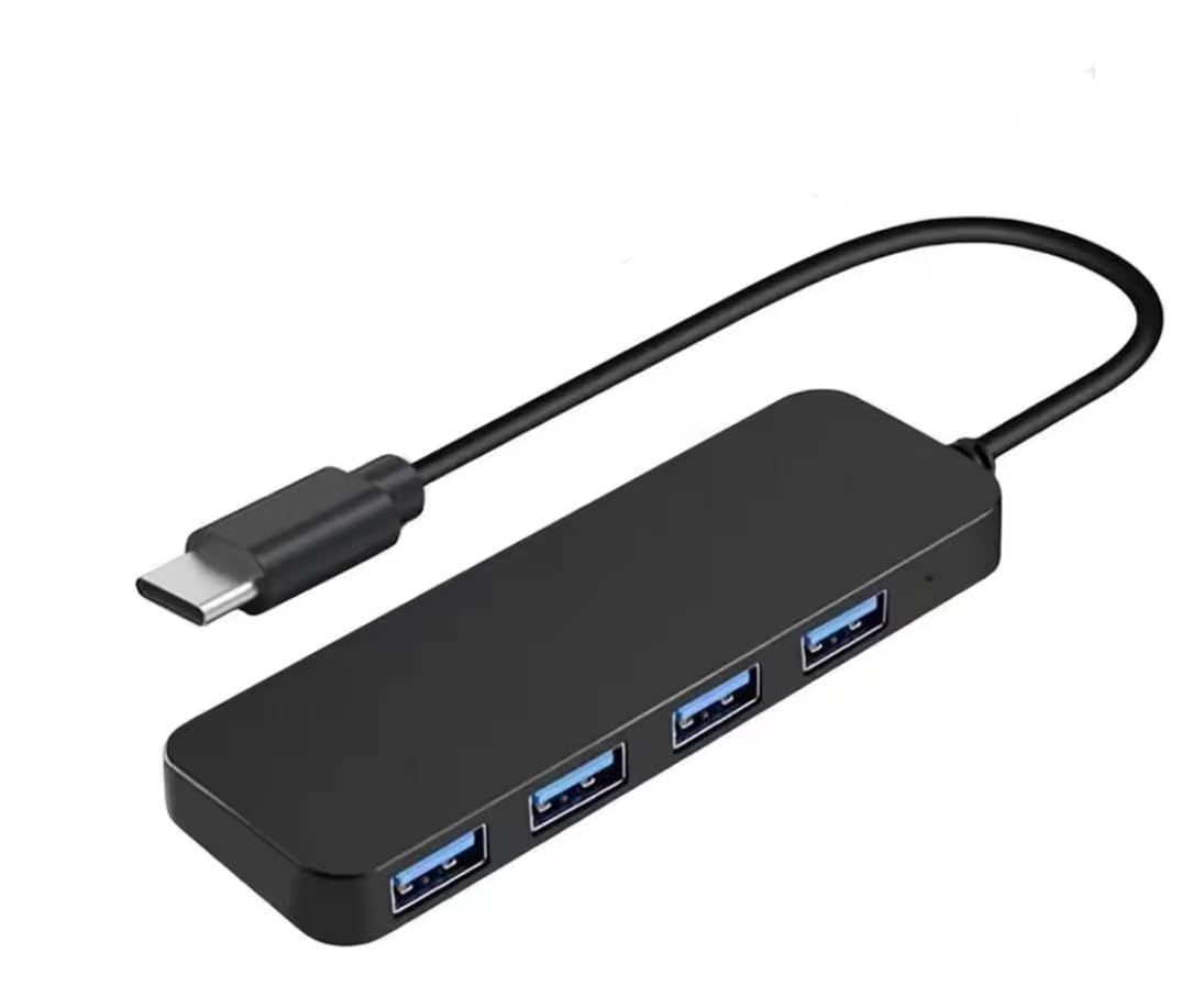 4-Port USB C Hub for Laptop and Devices